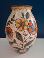 Vaas Gouda plateel, vintage, merkteken 3359, Antiek en Kunst, Antiek | Vazen, Ophalen of Verzenden