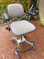 (Trippelstoel)Ergonomische bureaustoel Euroflex elektrisch, Gebruikt, Ophalen of Verzenden, Grijs, Bureaustoel