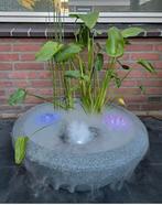 Floating mistmaker met licht en bak, Tuin en Terras, Waterpartijen en Fonteinen, Ophalen, Zo goed als nieuw, Waterornament
