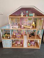 Groot KidKraft Poppenhuis met Meubels, Ophalen, Zo goed als nieuw, Poppenhuis