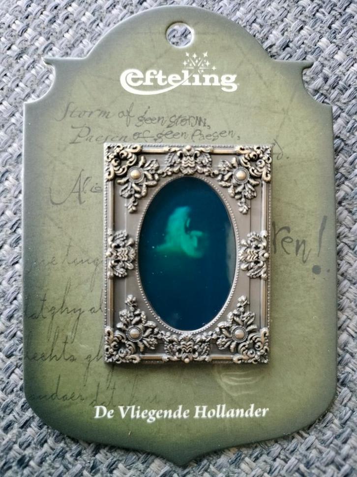 Efteling pin: De Vliegende Hollander, Verzamelen, Efteling, Nieuw, Button of Speldje, Ophalen of Verzenden