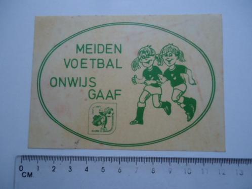 sticker oud Oldenzaal voetbal Fc Berghuizen meiden strip pop, Verzamelen, Stickers, Zo goed als nieuw, Bedrijf of Vereniging, Verzenden