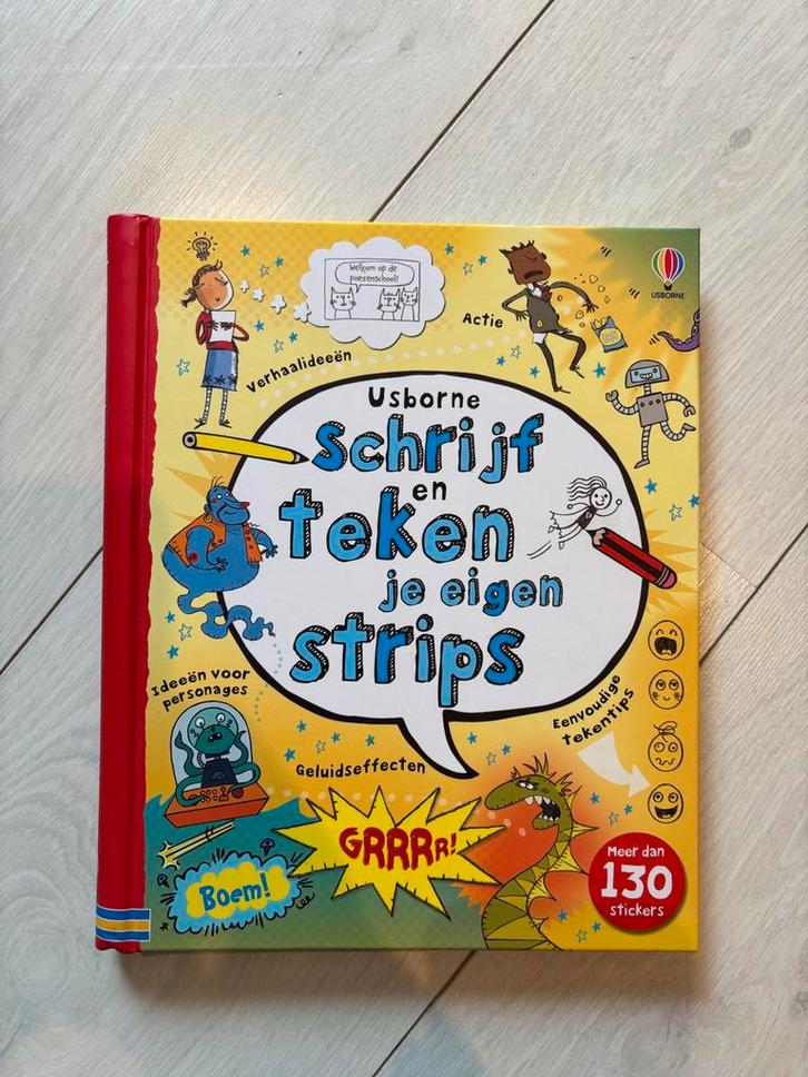 Schrijf en teken je eigen strips - Usborne, Hobby en Vrije tijd, Tekenen, Zo goed als nieuw, Ophalen of Verzenden