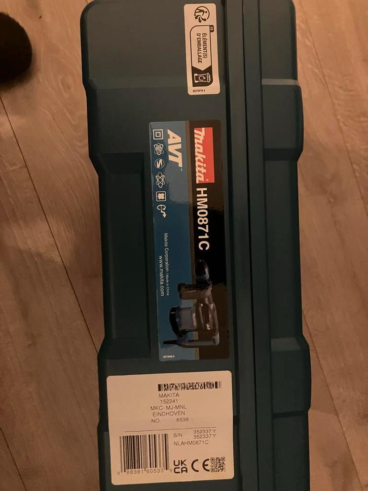 Makita HM0871C Sloophamer - Nieuw in Koffer, Doe-het-zelf en Verbouw, Gereedschap | Handgereedschap, Nieuw, Ophalen
