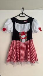 Carnaval Tiroler jurkje, Ophalen of Verzenden, Zo goed als nieuw, 122 t/m 128, Meisje