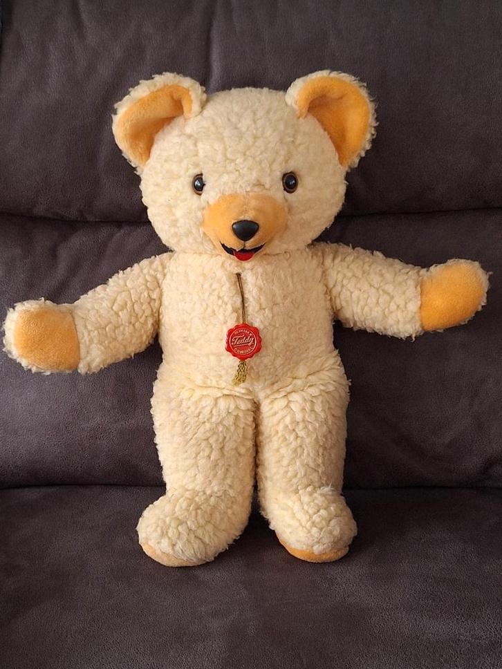 Oude Herman Teddy beer., Verzamelen, Beren en Cherished Teddies, Zo goed als nieuw, Stoffen beer, Overige merken, Ophalen of Verzenden