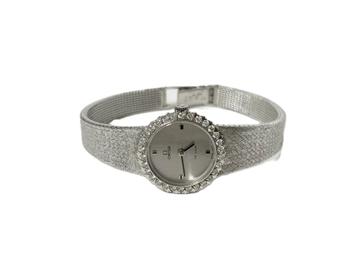 Omega de Ville Witgouden Lady Diamond Watch 1970 Ref. 7243 beschikbaar voor biedingen