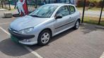 PEUGEOT 206 1.4 3D grijs 2001 NIEUWE APK✅️, Voorwielaandrijving, Stof, 1360 cc, Zwart