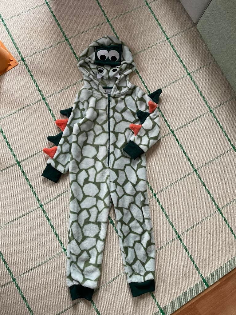 Onesie draak maat 98/104 z.g.a.n., Kinderen en Baby's, Carnavalskleding en Verkleedspullen, Ophalen of Verzenden, Zo goed als nieuw