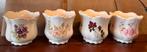 Set van 4 Engelse vitage brocante bloempotten 1950–1970, Antiek en Kunst, Ophalen