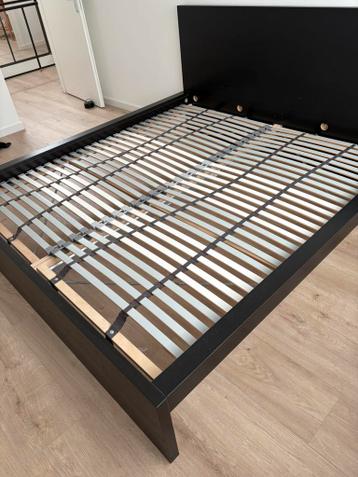 Ikea Malm bedframe zwartbruin - afbeelding 2