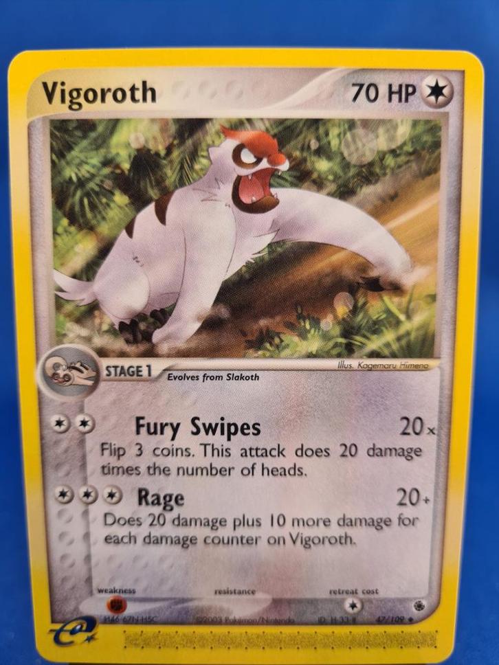 Vigoroth 47/109 - Ruby &amp; Sapphire, Hobby en Vrije tijd, Verzamelkaartspellen | Pokémon, Gebruikt, Verzenden