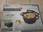 Livarno Home Aluminium Casserole 20 cm, Kookpan of Snelkookpan, Ophalen of Verzenden, Keramische plaat, Nieuw