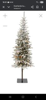 Kunstkerstboom met sneeuw en verlichting., Diversen, Kerst, Ophalen
