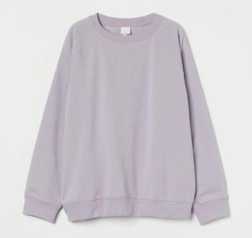 H&M dames sweater trui sweatshirt lichtpaars lilac maat M beschikbaar voor biedingen