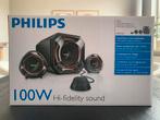 Philips speakerset 2.1 zwart rood, Ophalen, Gebruikt, Audiokanaal 2.1, Philips