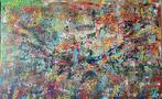 Valera - Kleurrijke abstract- Handgeschilderd- Uniek- XXL, Antiek en Kunst, Ophalen of Verzenden