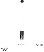 Moderne hanglamp smoked glass 4stuks (incl. lichtbron mee)., Ophalen, Zo goed als nieuw, Glas, Minder dan 50 cm