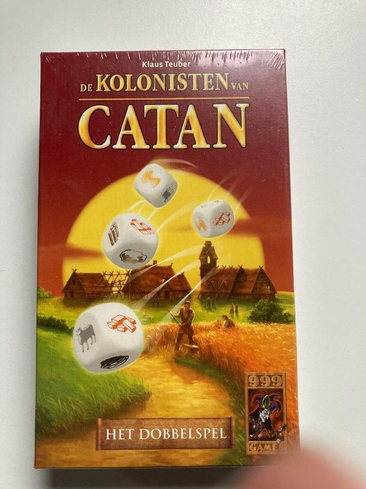 Catan (Kolonisten va Catan) dobbelspel, Hobby en Vrije tijd, Gezelschapsspellen | Overige, Nieuw, Een of twee spelers, Drie of vier spelers