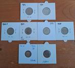 Zilveren munten setje - Dubbeltjes, kwartjes, halve guldens, Zilver, 10 cent, Koningin Wilhelmina, Verzenden