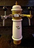 Grolsch Bier tap 2 kranen porselein (FH6042), Verzamelen, Ophalen, Gebruikt, Reclamebord, Plaat of Schild, Overige merken