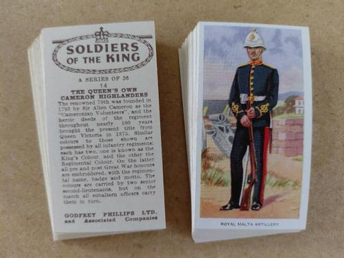 Soldiers of the King complete set 36 cigarette cards 1939, Verzamelen, Militaria | Algemeen, Landmacht, Overige typen, Engeland