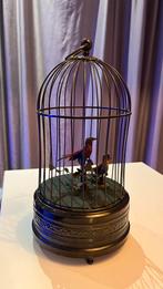 Antiek - Zingende Vogels in Kooi - Opwindbaar, Antiek en Kunst, Ophalen of Verzenden