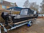 Aluminium visboot. In of excl trailer, 20 of 30 pk Mercury, Watersport en Boten, Vis- en Consoleboten, Ophalen, Gebruikt, 3 tot 6 meter