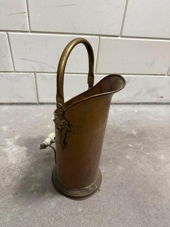 Antieke koperen kolenbak / paraplubak - ca. 70 jaar oud, Antiek en Kunst, Antiek | Koper en Brons, Koper, Ophalen