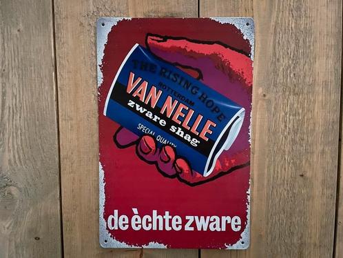 Reclamebord Van Nelle zware shag 20x30, Verzamelen, Merken en Reclamevoorwerpen, Zo goed als nieuw, Reclamebord, Ophalen of Verzenden