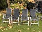 Set van 4 Sun Garden Tuinstoelen - Inklapbaar, Tuin en Terras, Tuinstoelen, Ophalen, Gebruikt, Aluminium, Inklapbaar