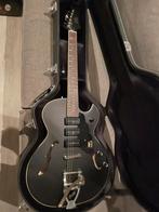 prachtige matzwarte ONGEBRUIKTE GUILD starfire + evt koffer, Ophalen of Verzenden, Zo goed als nieuw, Hollow body, Overige merken