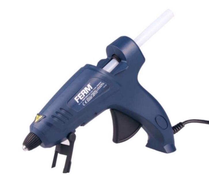 FERM Lijmpistool 70 Watt met 12 lijmsticks, Hobby en Vrije tijd, Knutselen, Nieuw, Gereedschap of Toebehoren, Ophalen of Verzenden