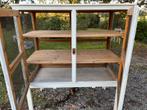 Oude vliegenkast of brocante keukenkast ijzer gaas, Antiek en Kunst, Ophalen