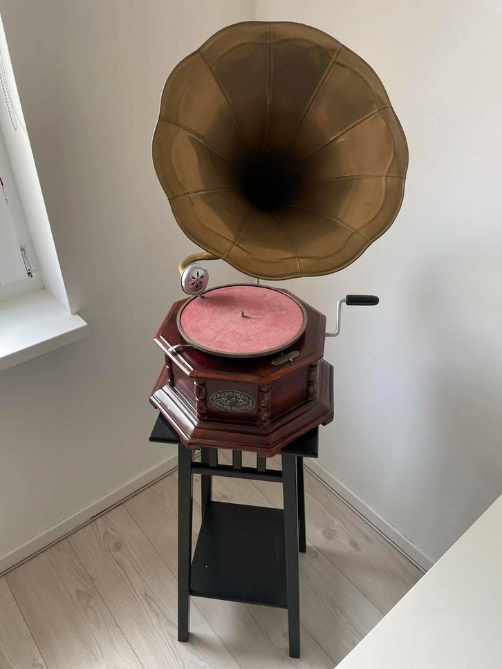 Grammofoon incl naalden en platen, Antiek en Kunst, Antiek | Overige Antiek, Ophalen