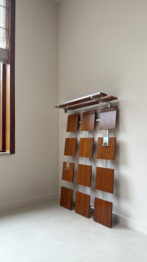 Vintage houten kapstok, Huis en Inrichting, Woonaccessoires | Kapstokken, Zo goed als nieuw, Wandkapstok, 100 tot 150 cm, Hout