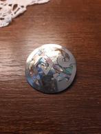 Zilveren broche, Sieraden, Tassen en Uiterlijk, Broches, Minder dan 4 cm, Ophalen of Verzenden, Zo goed als nieuw, Met edelsteen