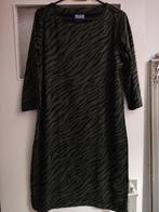 John Cabot donkergroene dames jurk met tijgerprint motief, Kleding | Dames, Maat 38/40 (M), Ophalen of Verzenden, John Cabot, Gedragen