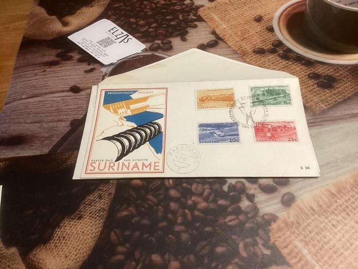 No5035 Suriname E38 anders Heb ook van Nederland jaargangen, Postzegels en Munten, Postzegels | Eerstedagenveloppen, Onbeschreven