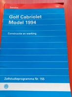 Golf cabrio 94 constructie en werking, Auto diversen, Handleidingen en Instructieboekjes, Ophalen of Verzenden