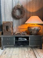 Sober oosters tv meubel  / chinees tv dressoir, Ophalen, 25 tot 50 cm, Minder dan 100 cm