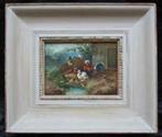 DUITS=====Max Hänger 1874-1941===hoenderhof==, Antiek en Kunst, Kunst | Schilderijen | Klassiek, Ophalen of Verzenden