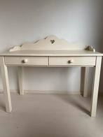 Crème kleurig bureau/kaptafel, Minder dan 100 cm, 100 tot 150 cm, Gebruikt, Hout