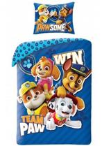 Paw Patrol Dekbedovertrek 140 x 200 cm - Win Team - Katoen, Dekbedovertrek, Nieuw, Ophalen of Verzenden, Jongetje of Meisje