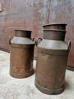 Vintage Melkkannen - Set van 2, Ophalen, Koper