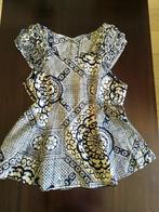 Rok en hesje (Afrikaanse pagne/Angel wax) - maat S, Kleding | Dames, Blauw, Ophalen of Verzenden, Zo goed als nieuw, Maat 36 (S)