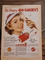 Lucky Strike Reclame Ansichtkaart.  Sigaretten merk, Ophalen of Verzenden, 1980 tot heden