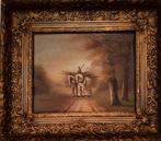 Mooi antiek schilderij, Antiek en Kunst, Kunst | Schilderijen | Klassiek, Ophalen of Verzenden