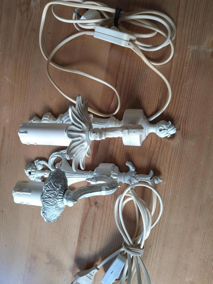 Metalen wandlampen, Huis en Inrichting, Lampen | Hanglampen, Gebruikt, Minder dan 50 cm, Metaal, Ophalen of Verzenden