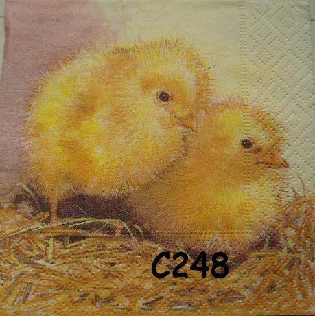 Servetten decoupage/bullet journal – kuikens C248x, Hobby en Vrije tijd, Knutselen, Nieuw, Materiaal, Verzenden